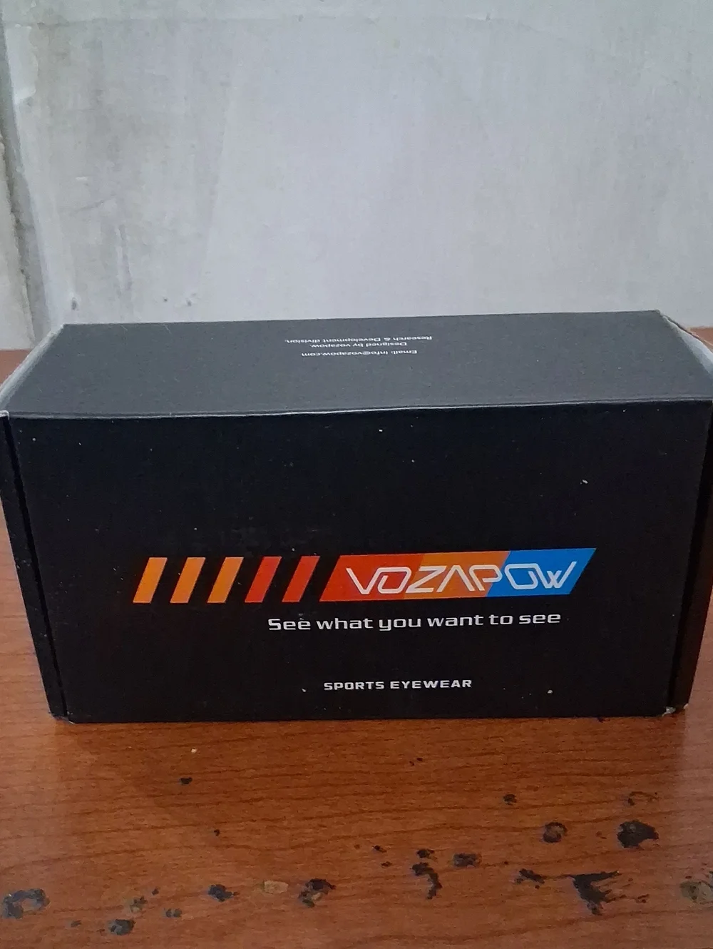 VOZAPOW Sports Eyewear Box - Black with Orange & Blue Logo